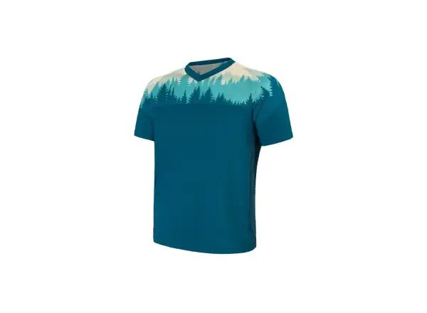 Sensor Helium Herren Trikot Kurzarm Saphir/Trees