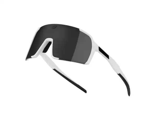 Force Glare Brille weiß/schwarz Spiegelglas