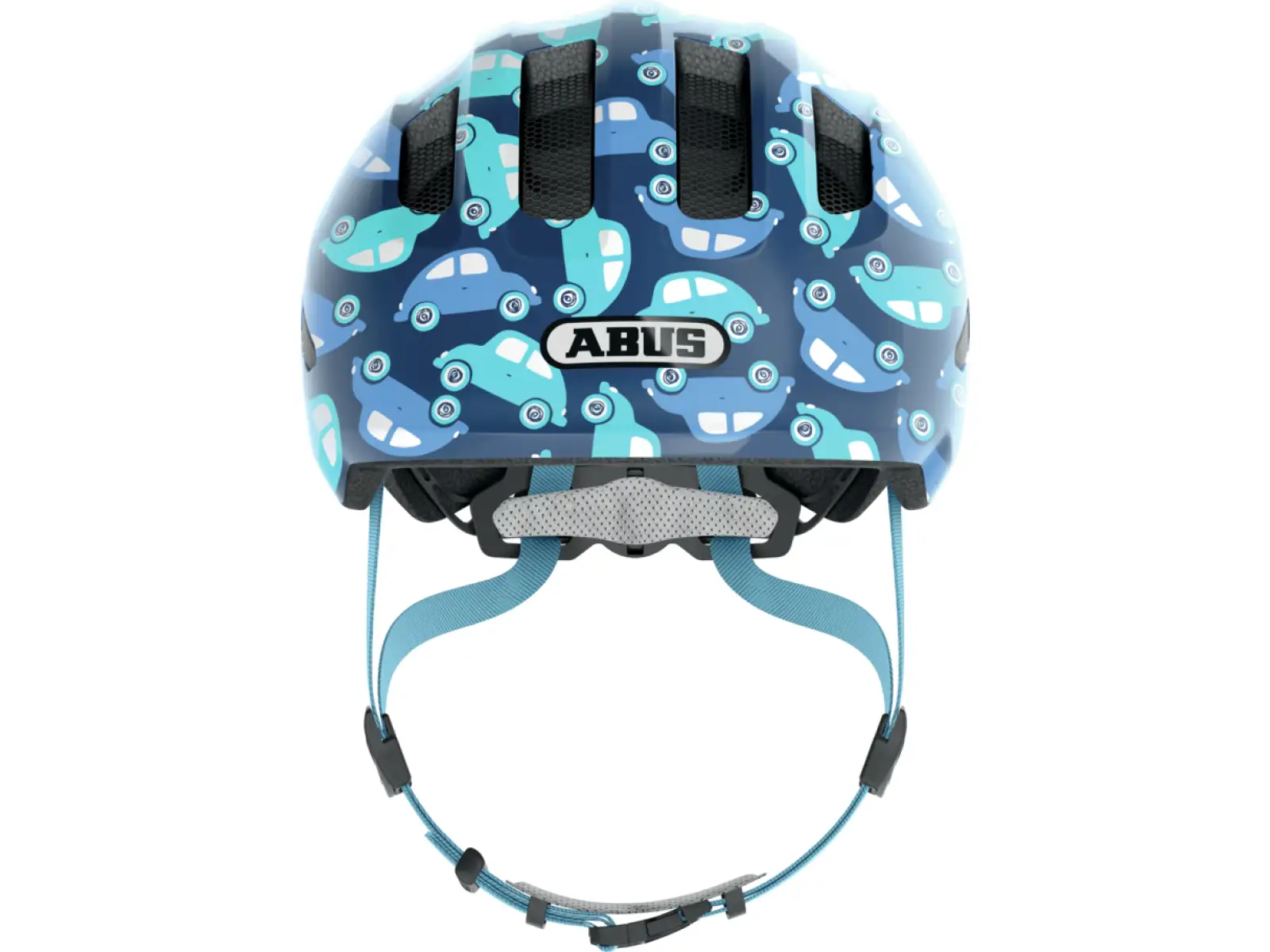 Abus Smiley 3.0 LED Kinderhelm Blue Car