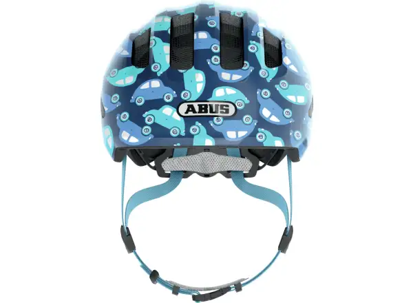 Abus Smiley 3.0 LED Kinderhelm Blue Car
