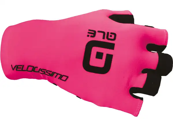 Alé Velocissimo Crono Handschuhe in Fluoreszierendes Pink/Schwarz
