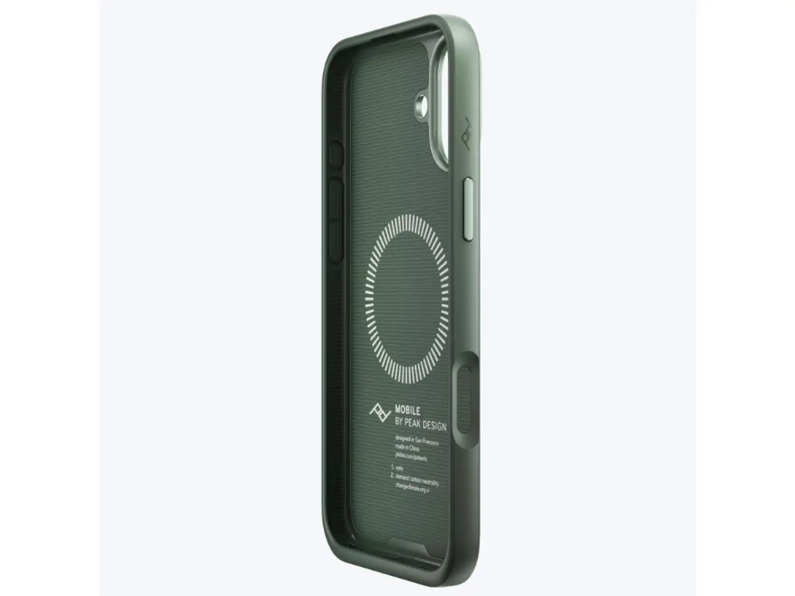Peak Design Mobile Everyday Fabric Case iPhone 16 Plus Hülle für das Handy in Salbei