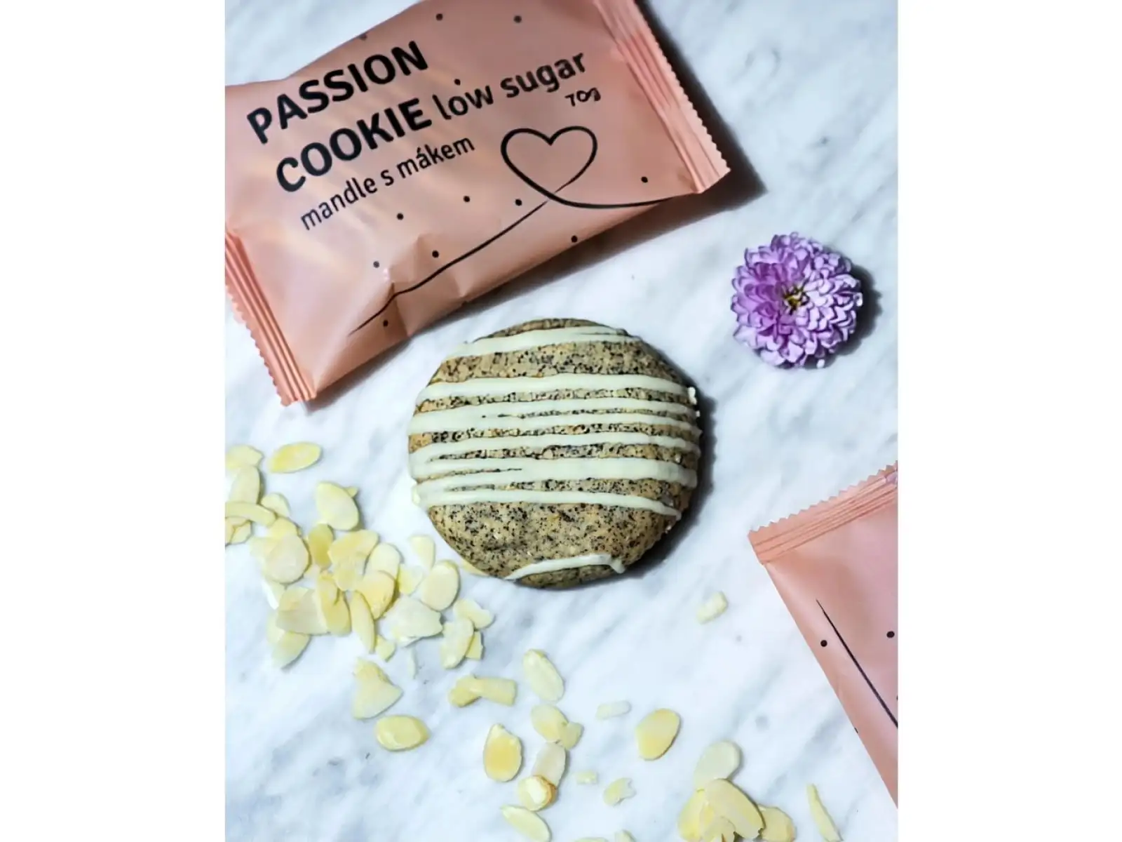 Passion Low sugar cookies Mandeln mit Mohn 70g