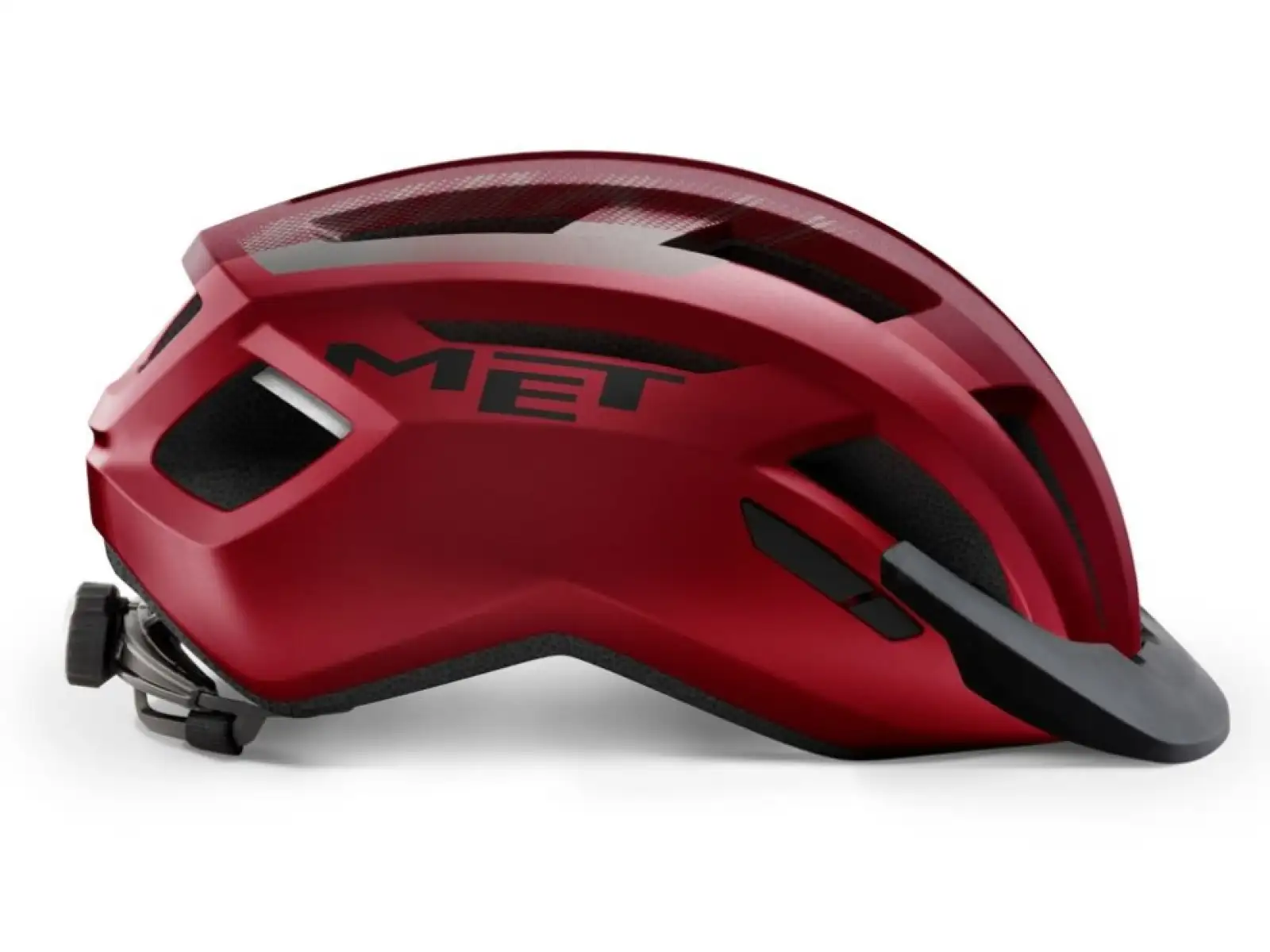 MET ALLROAD Helm Rot/Schwarz Matt