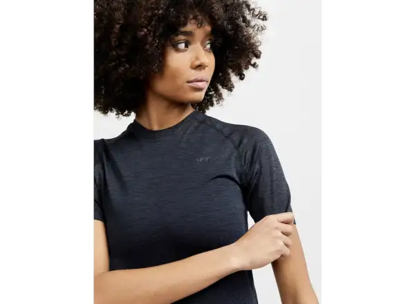 Craft Core Dry Active Comfort Damen T-Shirt Kurzarm black