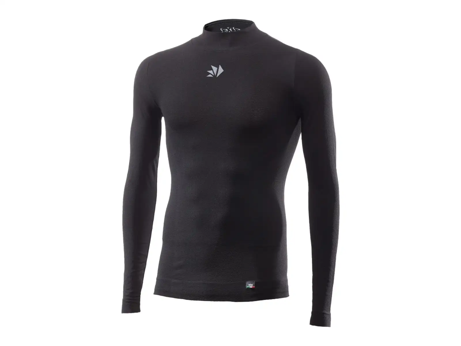 SIXS TS3 V2 Funktionsshirt mit langarm und Stehkragen schwarz