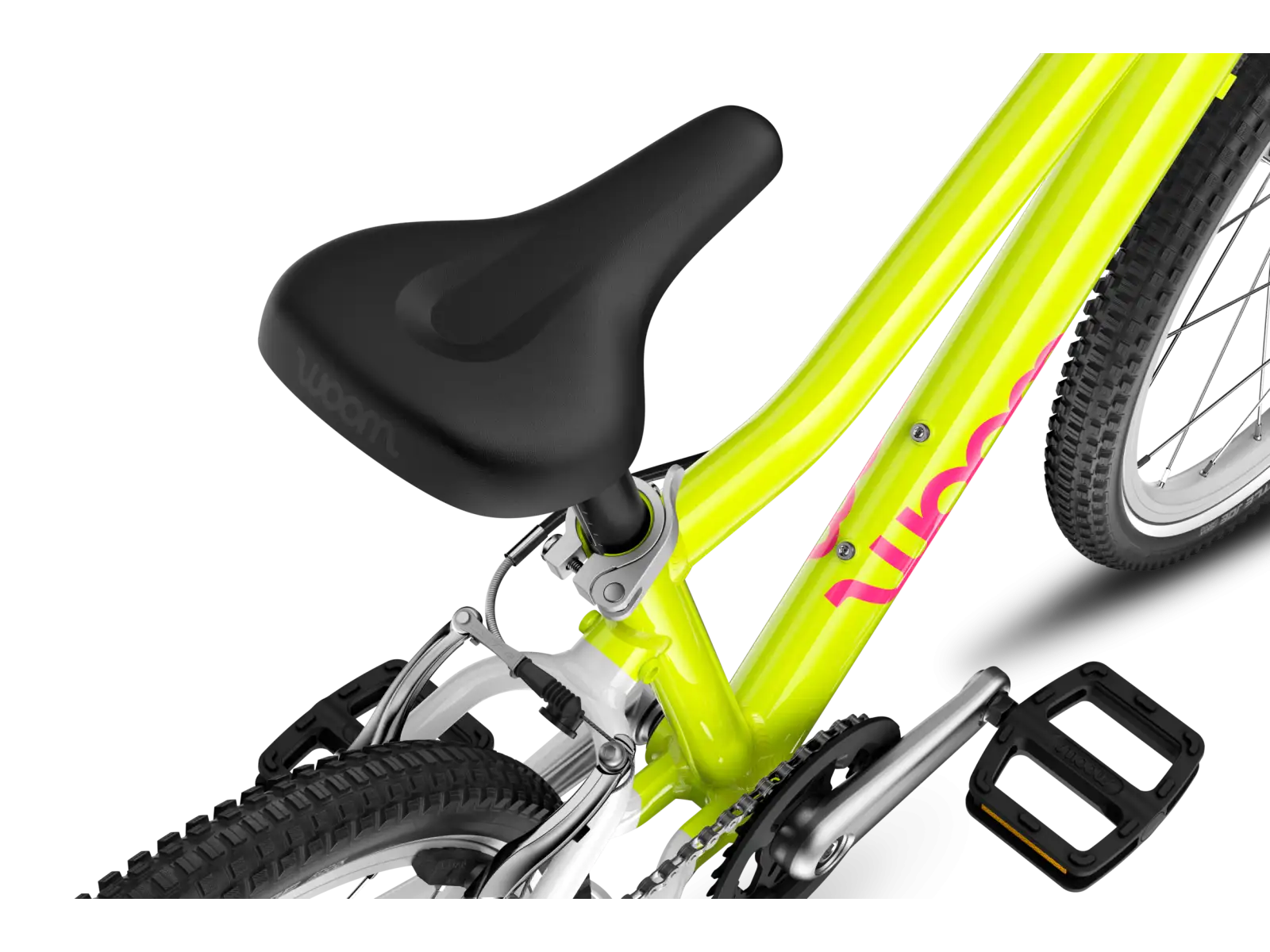 Woom GO 4 Kinderfahrrad neon lime