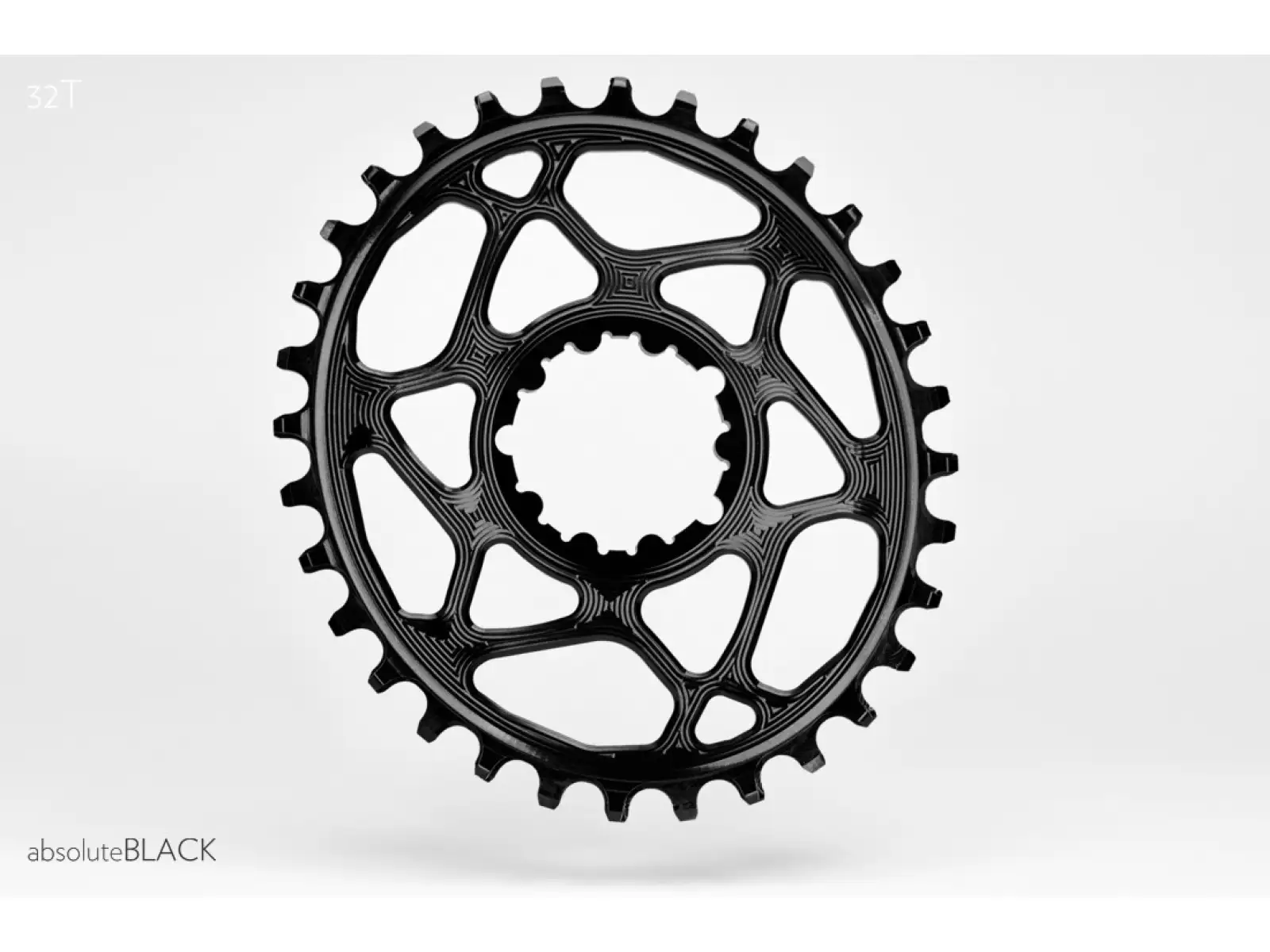 Absolute Black OVAL32 Sram GXP Kettenblatt, Offset 6mm 32Z. oval