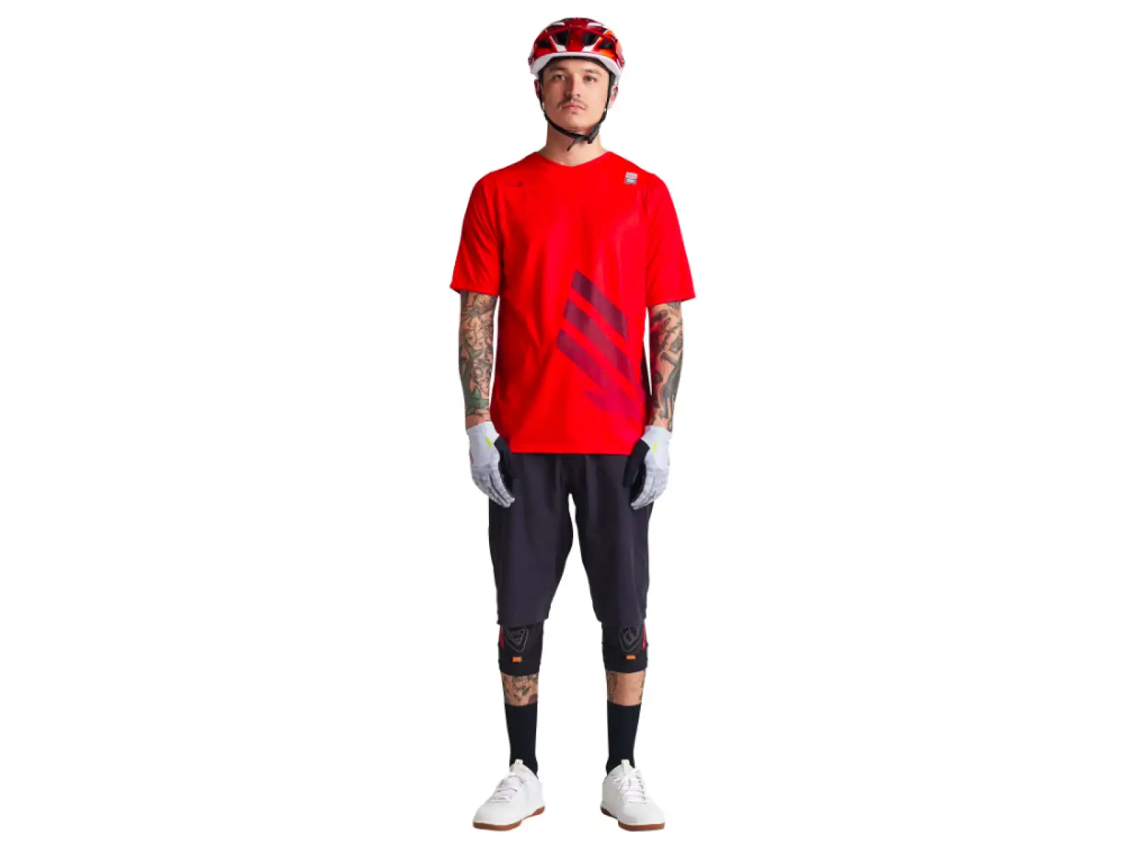 Troy Lee Design Skyline SS SRAM Eagle One Herren Trikot Kurzarm Fiery Red