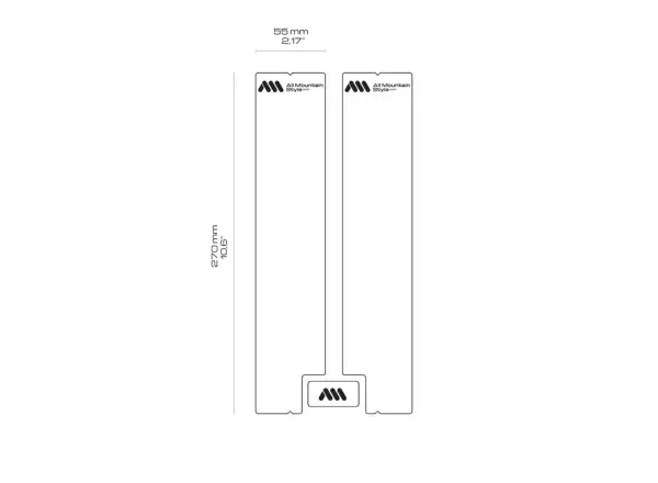 All Mountain Style Gabel-Schutzaufkleber Black/Silver