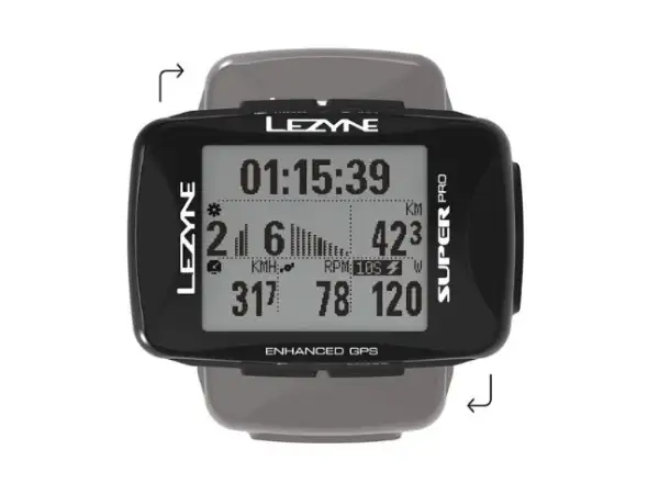 Lezyne Super Pro GPS Navigation schwarz