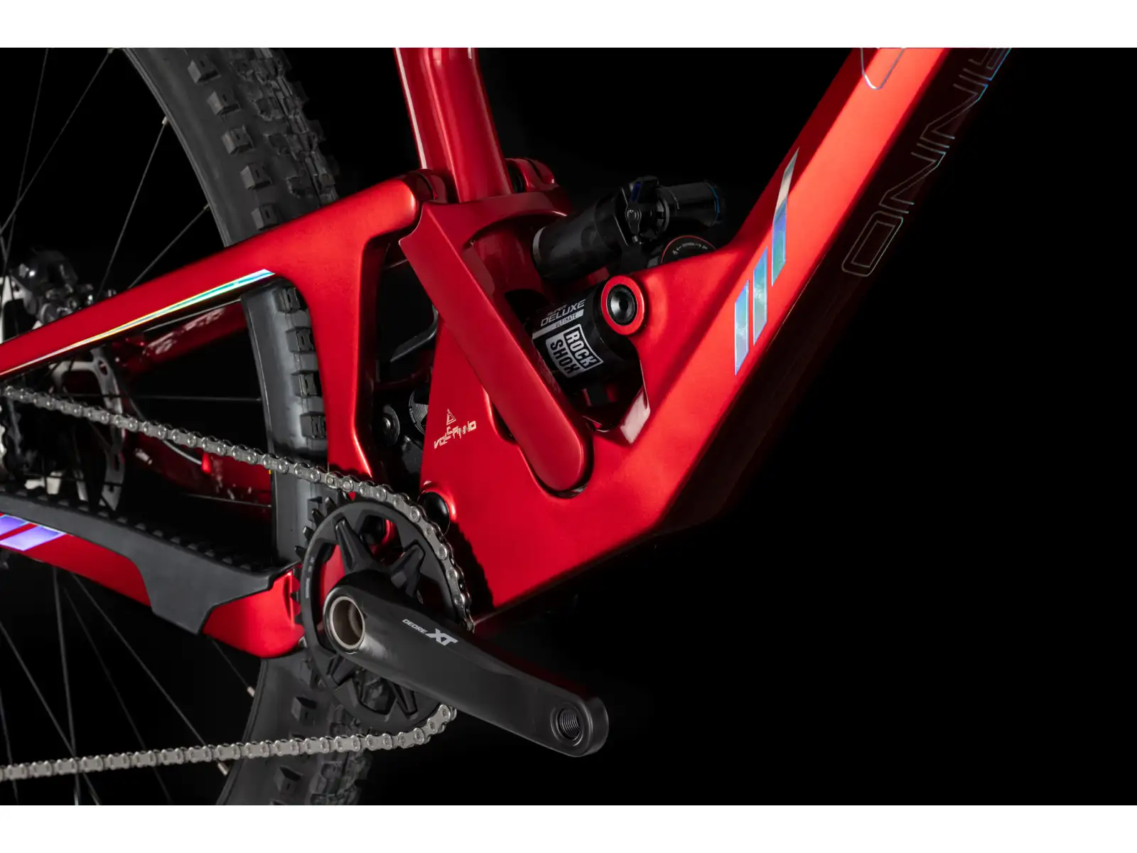 4ever Volcanno Vesuv Fully Mountainbike - Flame Red/Hologram