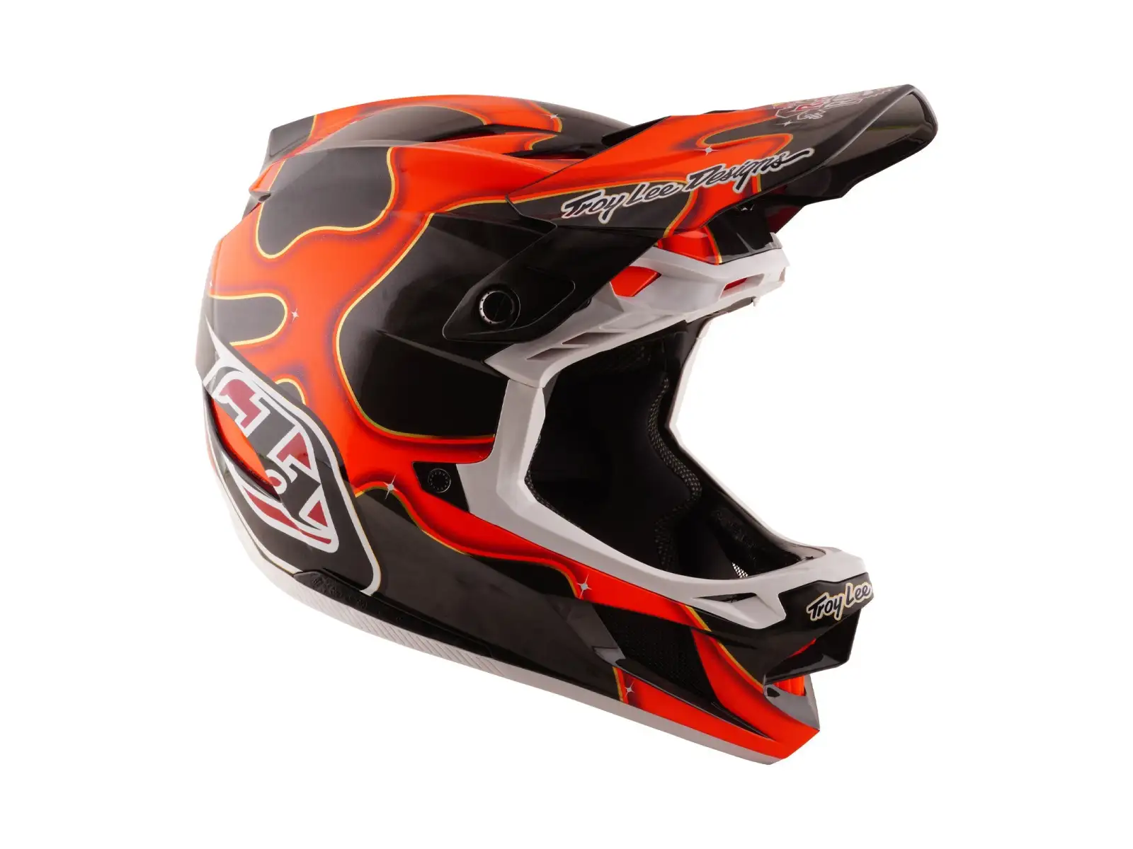 Troy Lee Designs D4 Carbon Red Bull Rampage Helm Dreamland Black