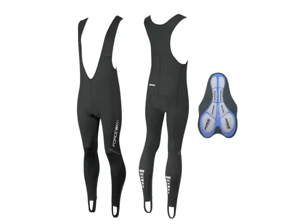 Force Z68 Herrenhose mit Latz und Polsterung Schwarz