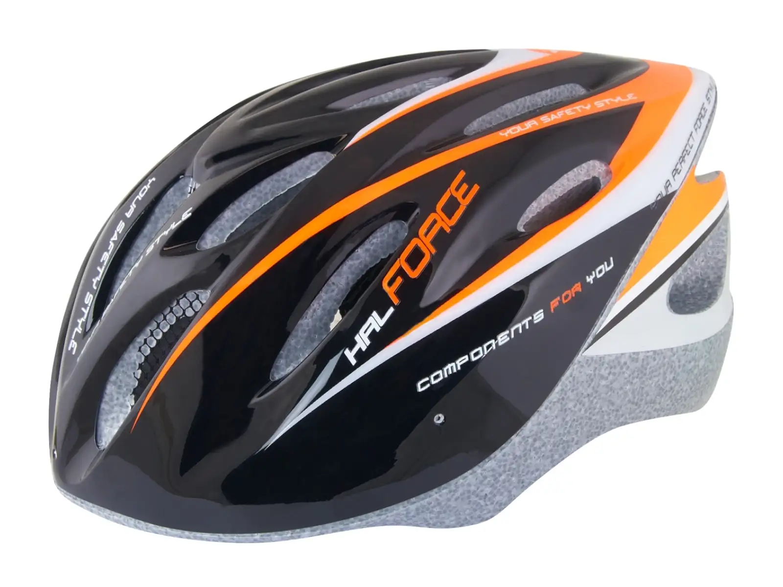 Force Hal Helm schwarz/orange