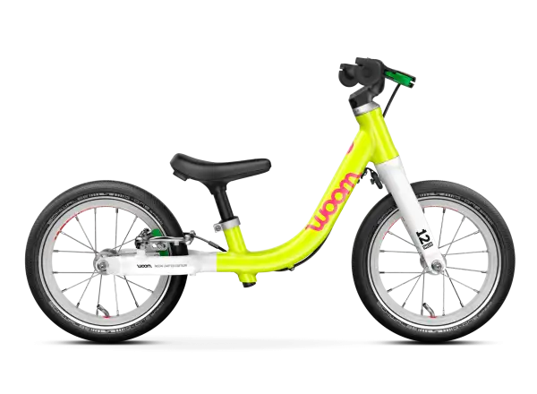 Woom GO 1 Kinderlaufrad neon lime