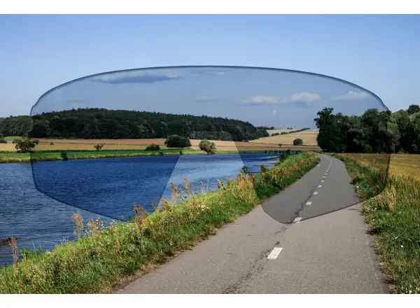 Force Electra Brille weiß/blau Revo-Glas