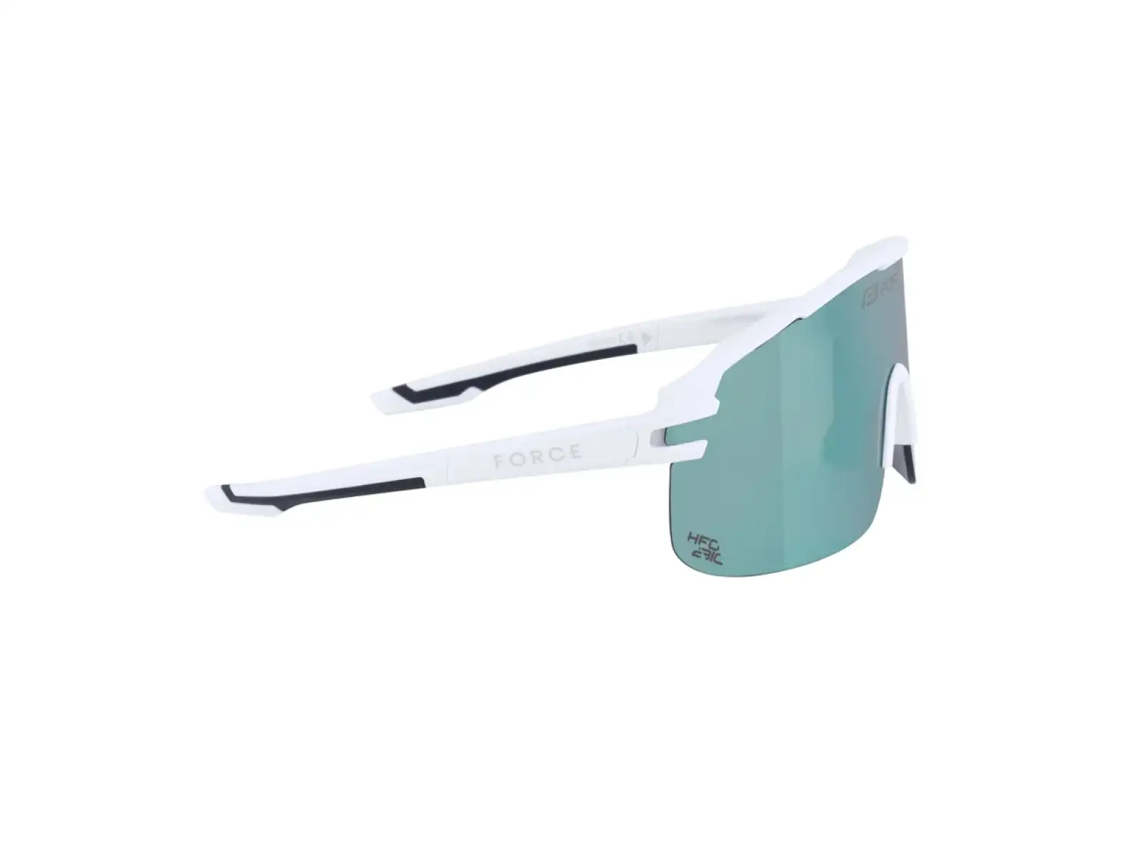 Force Epic Fahrradbrille weiß/blau verspiegeltes Glas