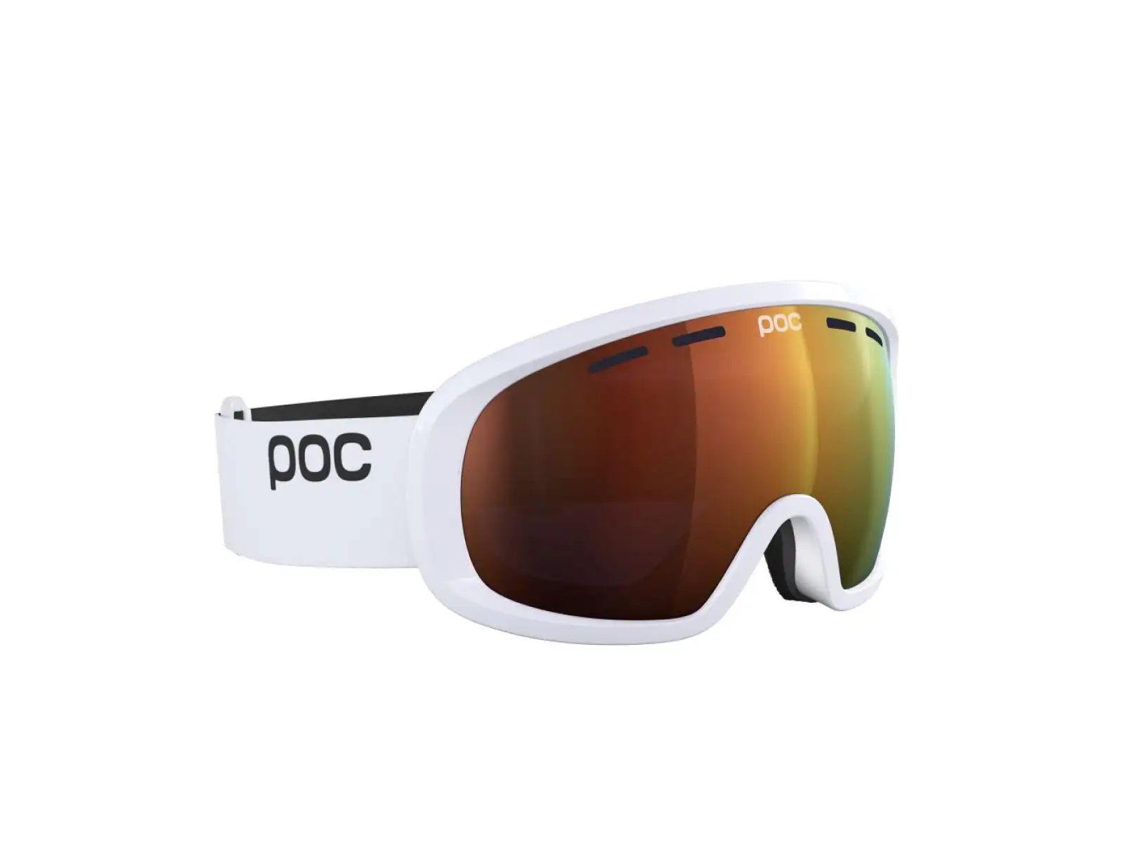 POC Fovea Mid Skibrille Hydrogen White/Partly Sunny Orange