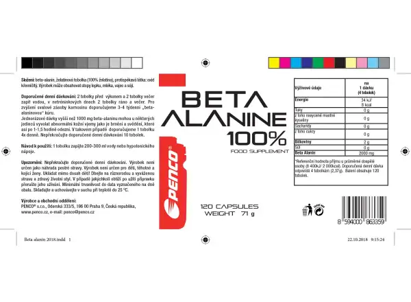 Penco Beta Alanin Pulver Aminosäuren 120 Kapseln