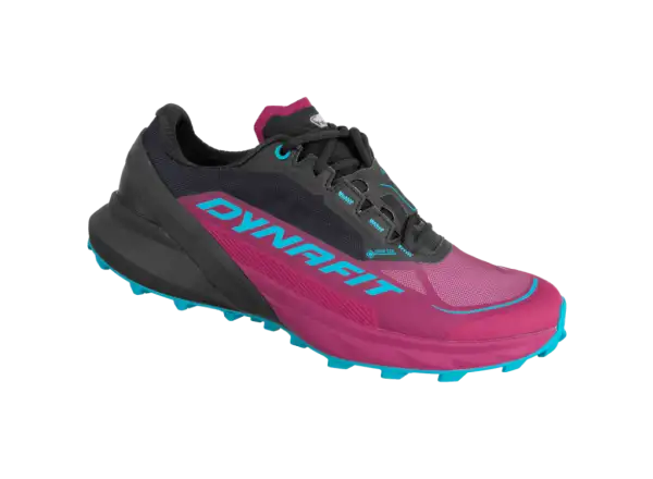Dynafit Ultra 50 GTX Damen-Laufschuhe Black Out/Beet Red.