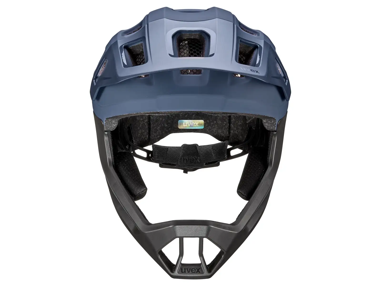 Uvex React JR Fullface MTB Helm Dusk blue matt