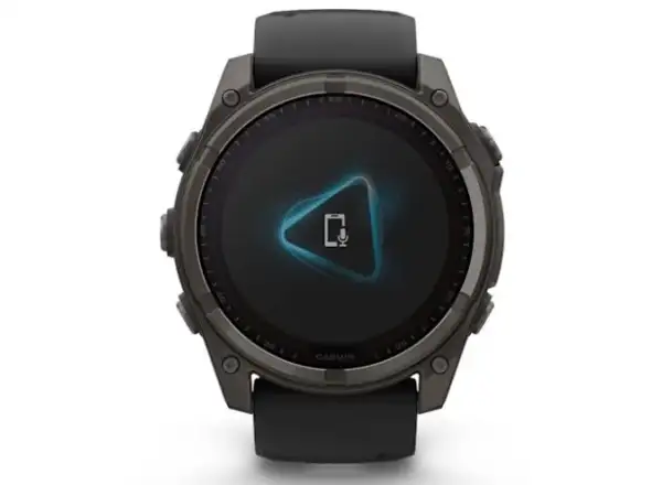 Garmin fenix 8 - 51 mm Solar Sapphire Smartwatch Carbon DLC Titanium Schwarz/ Kieselgrau