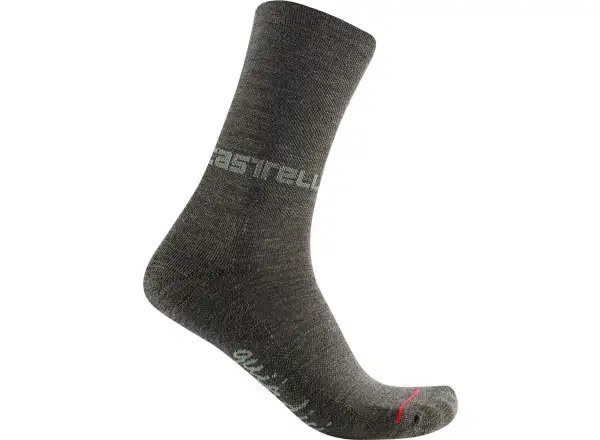 Castelli Quindici Soft Merino 15 Damen Socken Militärgrün