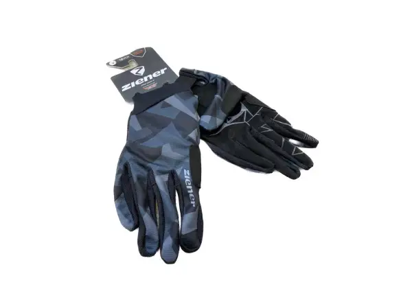 Ziener CNUT Touch Herren-Fahrradhandschuhe lang Schwarz