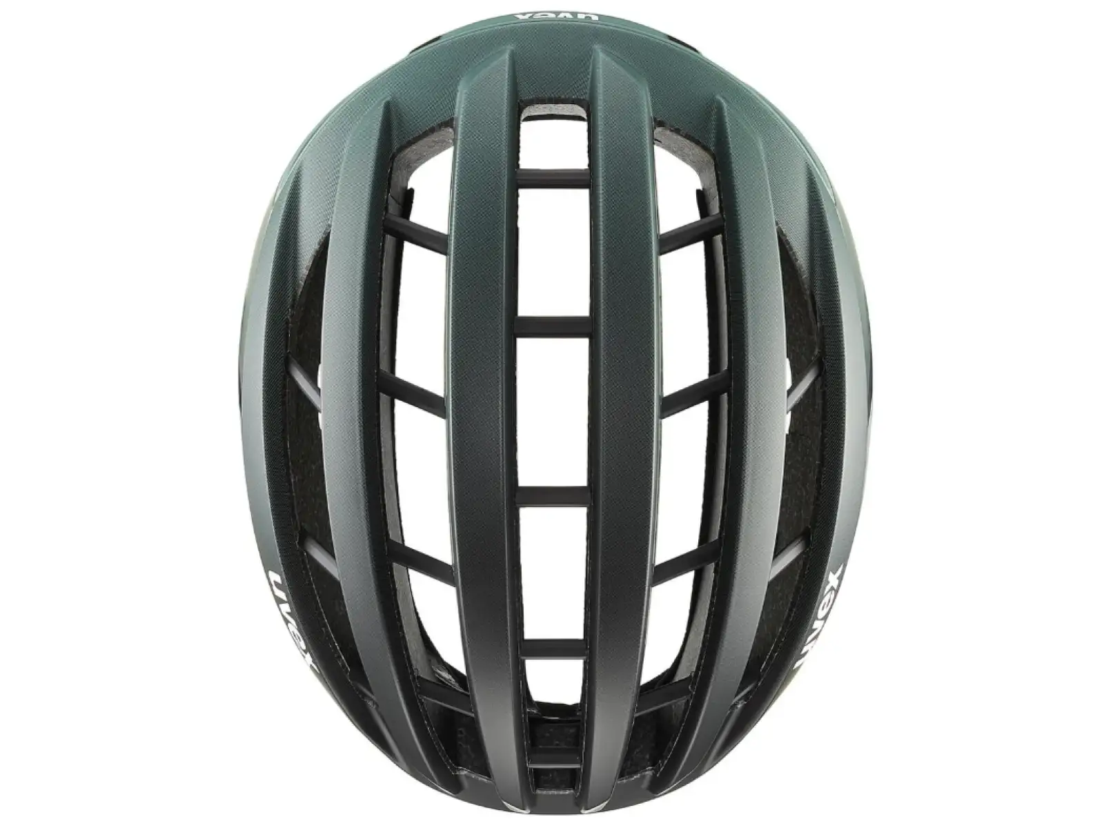 Uvex Surge Aero MIPS Rennradhelm Black/Sage Green Matt