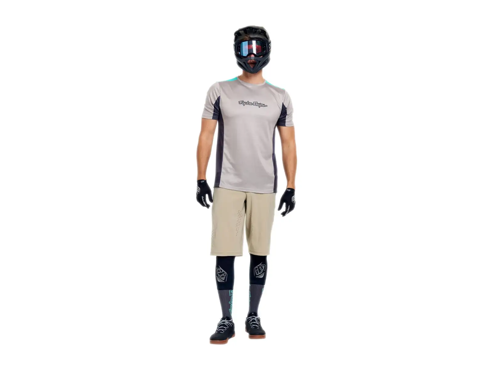 Troy Lee Designs Stage Signature Herren Trikot mit kurzem Ärmel Stone