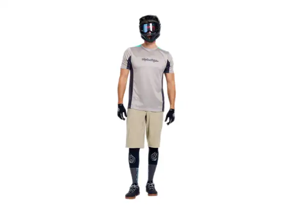 Troy Lee Designs Stage Signature Herren Trikot mit kurzem Ärmel Stone