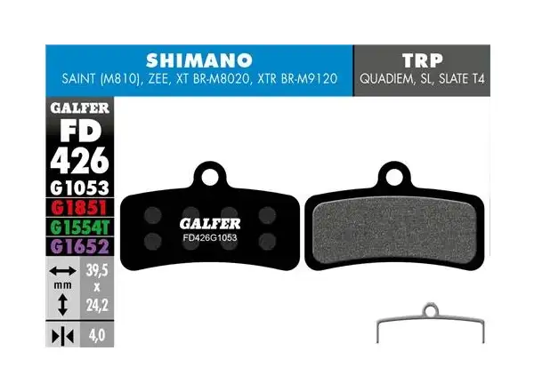Galfer FD426 Standard G1053 Bremsbeläge für Shimano/Tektro/TRP.