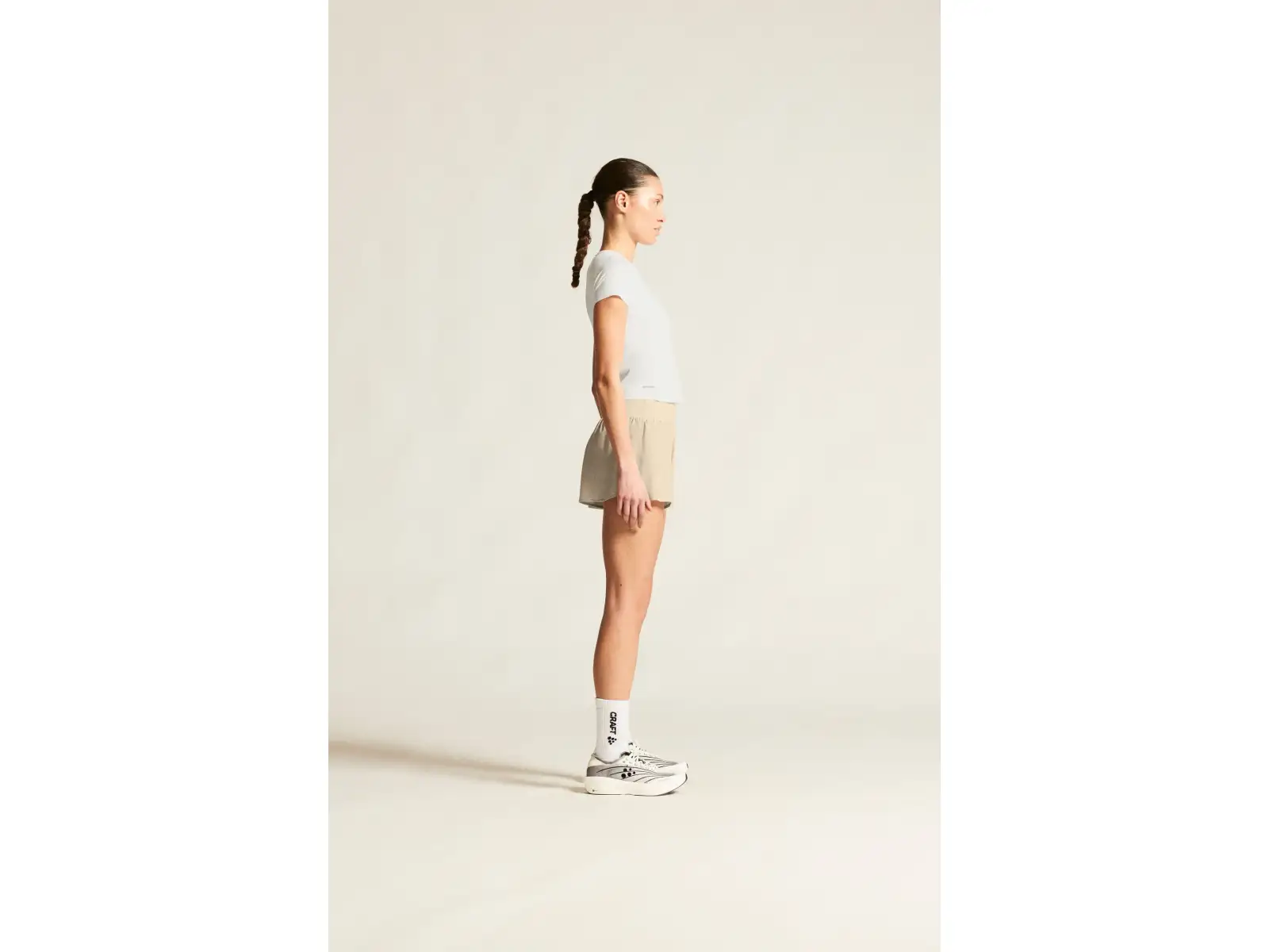 Craft Hypervent Cropped Damen T-Shirt weiß