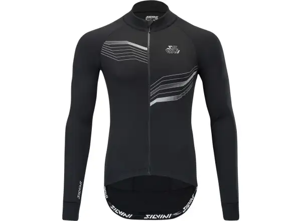 Silvini Grande Herrentrikot Langarm Schwarz/Wolke