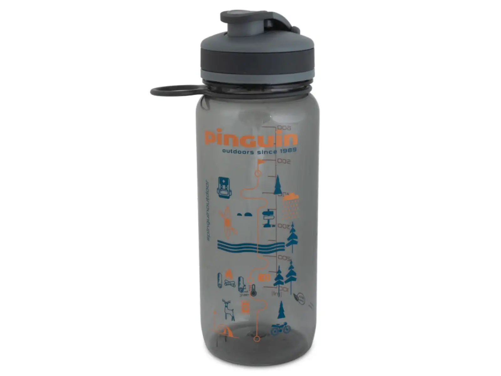 Pinguin Tritan Sportflasche - 0,65 l Grey