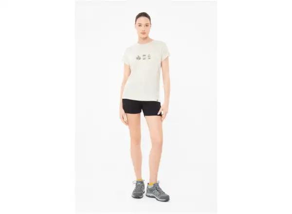 Viking Likelo Damen T-Shirt mit kurzen Ärmeln Beige