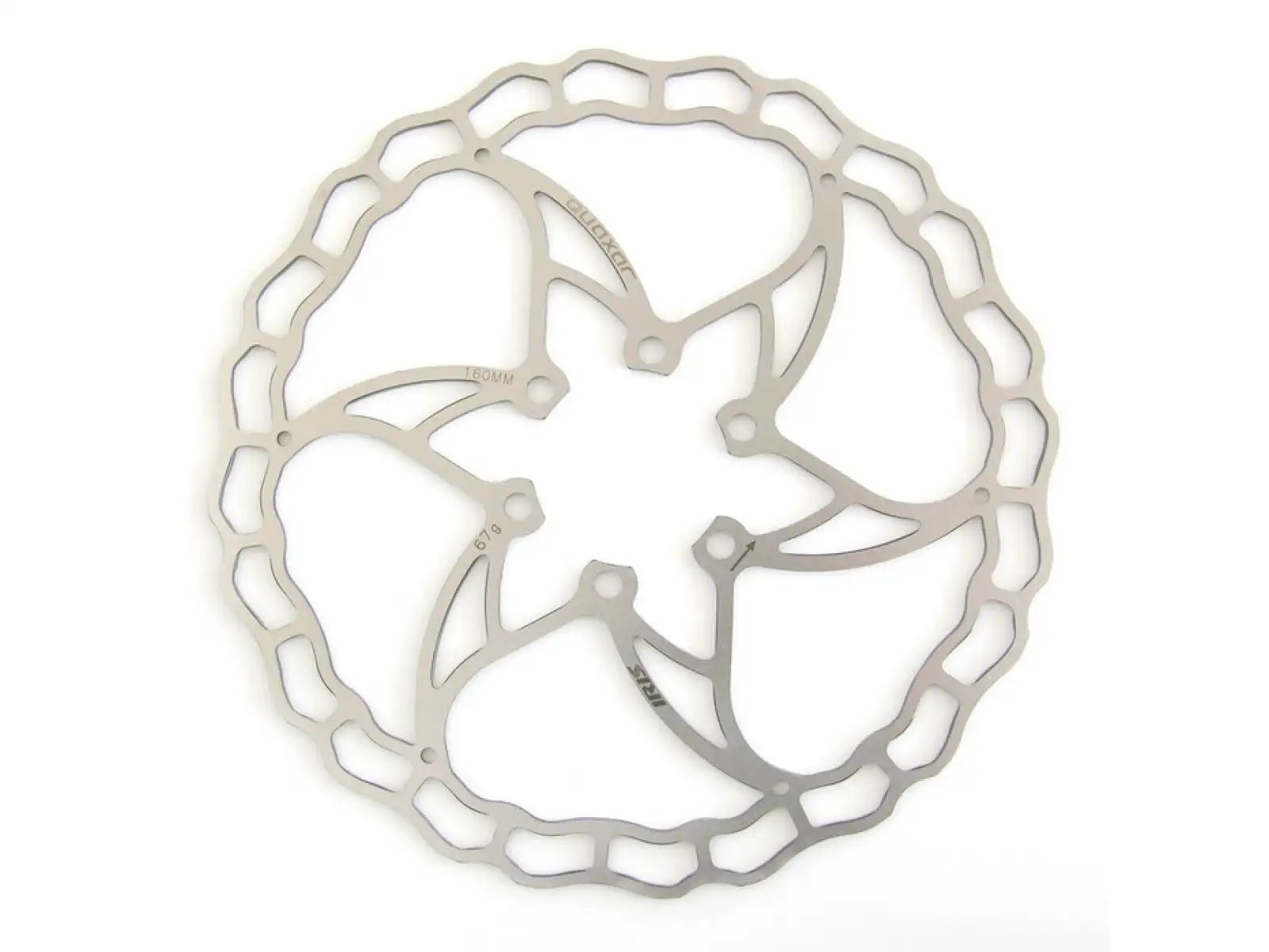 Quaxar Iris Superlight Bremsscheibe 160 mm Silber