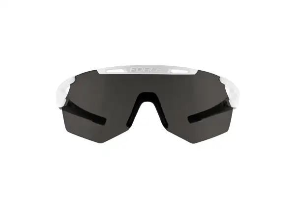 Force Arcade Fahrradbrille Weiß/Schwarz/Schwarz polarisierte Gläser