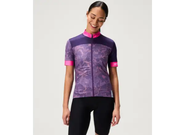 Endura FS260 Floral Damen-Trikot Kurzarm Bramble