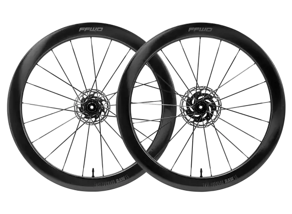FFWD RAW CS 55 Straßen-Fahrradräder in glänzendem Schwarz