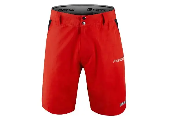 Force Blade Herren MTB Shorts mit Polsterung Rot