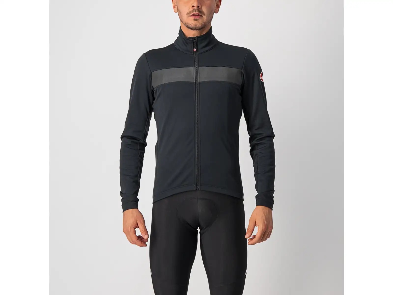 Castelli Raddoppia 3 Herrenjacke Light Black/Black Reflex