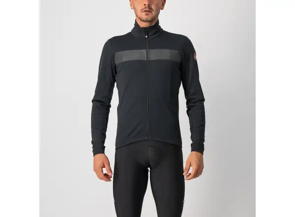 Castelli Raddoppia 3 Herrenjacke Light Black/Black Reflex