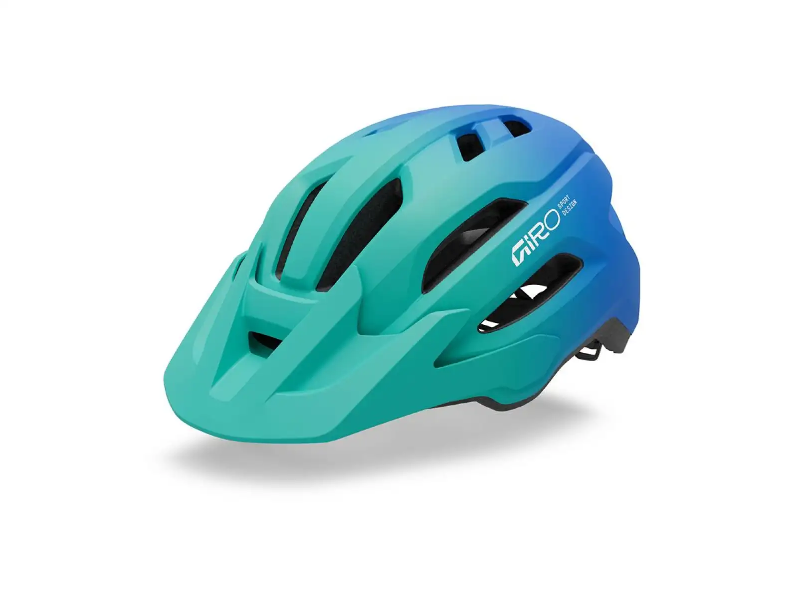 Giro Fixture II MIPS Youth Kinderhelm Mat Aqua Green/Blue Jewel Fade