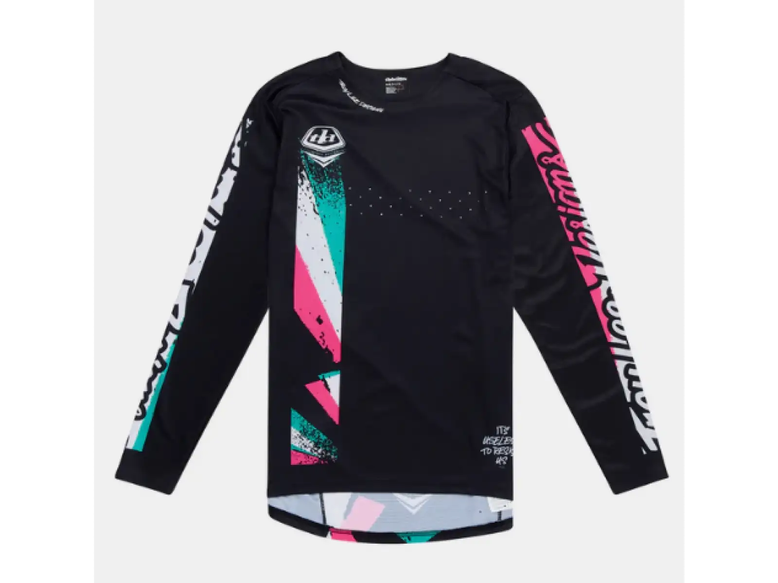 Troy Lee Designs Sprint Full Pull Herren Trikot Langarm Black