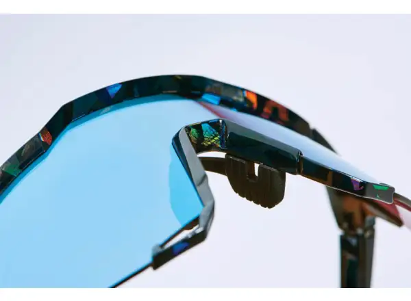 Fahrradbrille 100% SPEEDCRAFT Schwarz Holographic/Hiper Blau