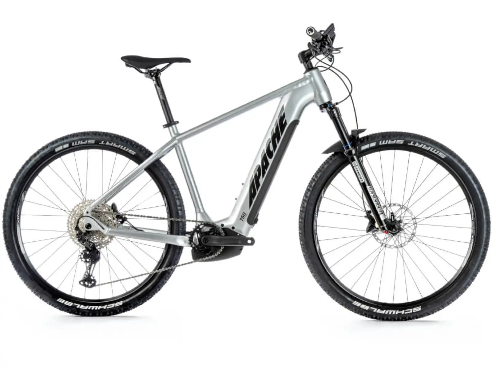 Apache Hupahu 1 E-Mountainbike (Bosch 750 Wh) Silber