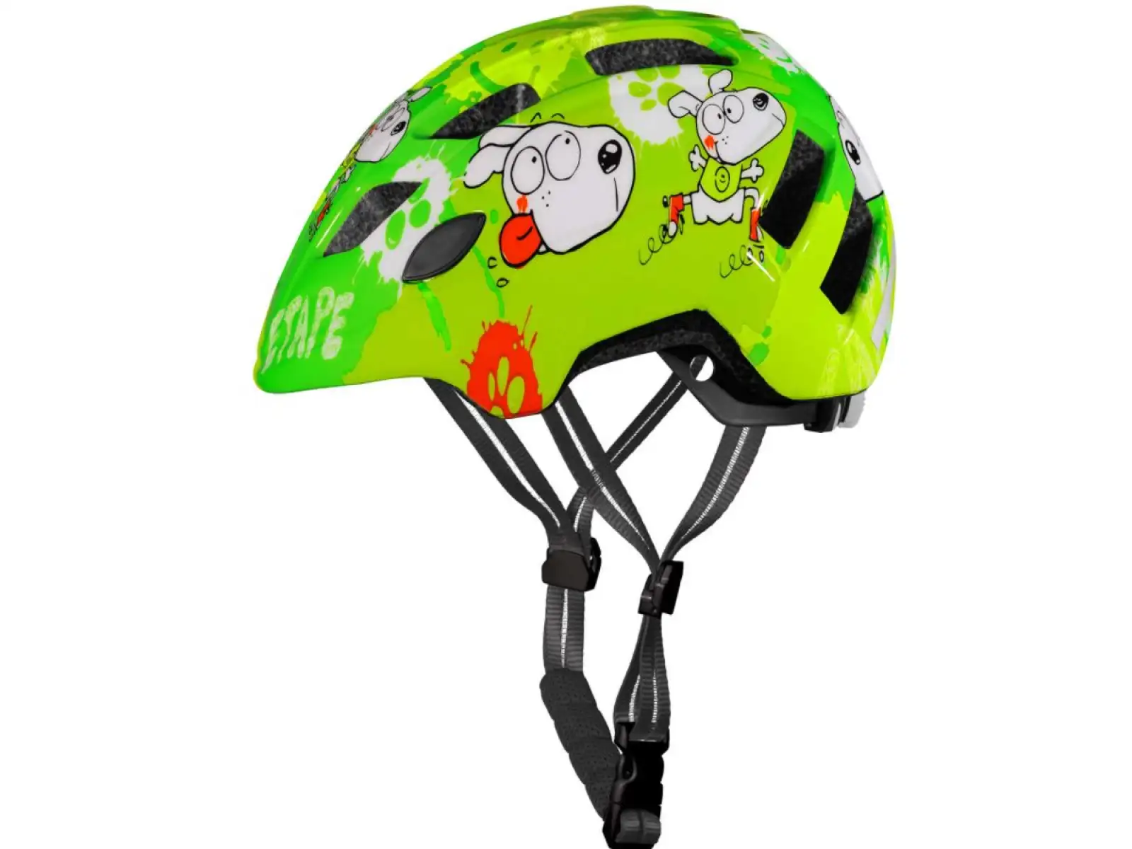 Etape Kitty 2.0 Kinder-Fahrradhelm grün.