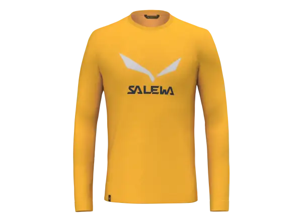 Salewa Solidlogo Dry Herren langarm T-Shirt Gold